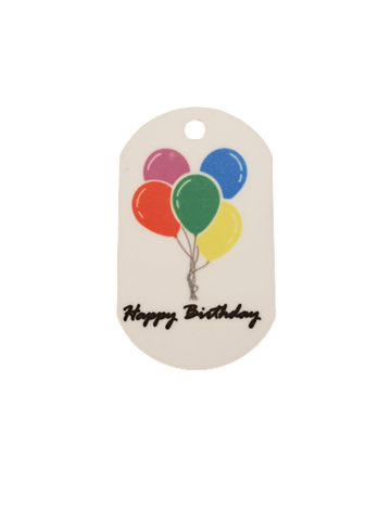 Happy Birthday - Personal Munzee Key Tag