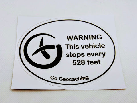 WARNING This vehicle stops every 528 feet
