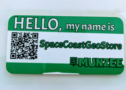 Custom Personal Munzee Name Tag - PLAYER NAME REQUIRED IN NOTES