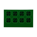 Geocaching Label Green 3/4" x 3/4" Mini Sticker 8 pk
