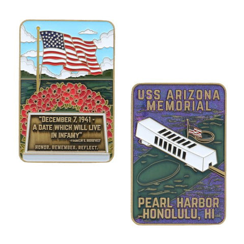 USS Arizona Memorial Geocoin
