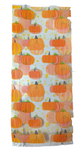 Plastic bag with orange pumpkins pattern