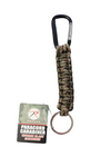 Paracord Carabiner - Woodland Camo