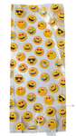 Plastic bag with emoji patterns
