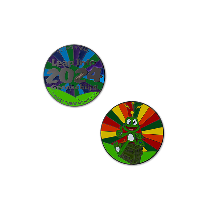 Leap Into 2024 Geocoin Space Coast Geo Store leap-into-2024-geocoin-space-coast-geo-store