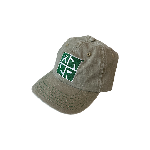 Geocaching Logo Patch Cap- Khaki