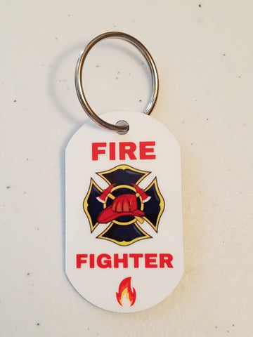 Fire Fighter - Personal Munzee Key Tag
