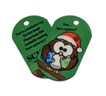 Holiday Owl Travel Tag