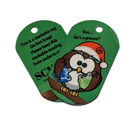 Holiday Owl Travel Tag