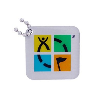 Geocaching Logo Travel Tag - Four Color