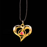 AA Flowing Heart Pendant - Red