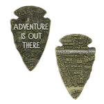 Adventure is Out There Arrowhead Geocoin