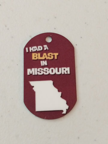 I Had A Blast In Missouri Personal Munzee Tag