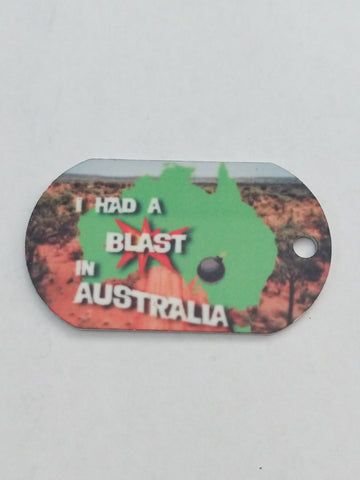 I Had A Blast in Australia Personal Munzee Tag