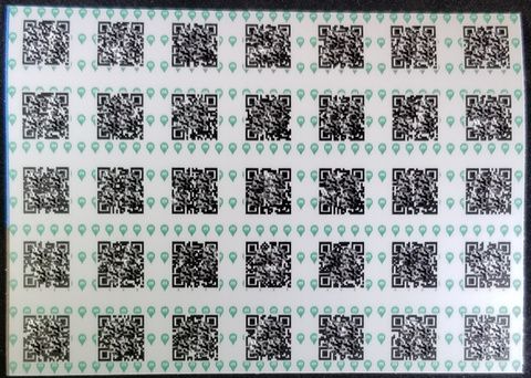 Micro Generic Munzee Stickers - 50 Count