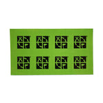 Geocaching Label Green 3/4" x 3/4" Mini Sticker 8 pk
